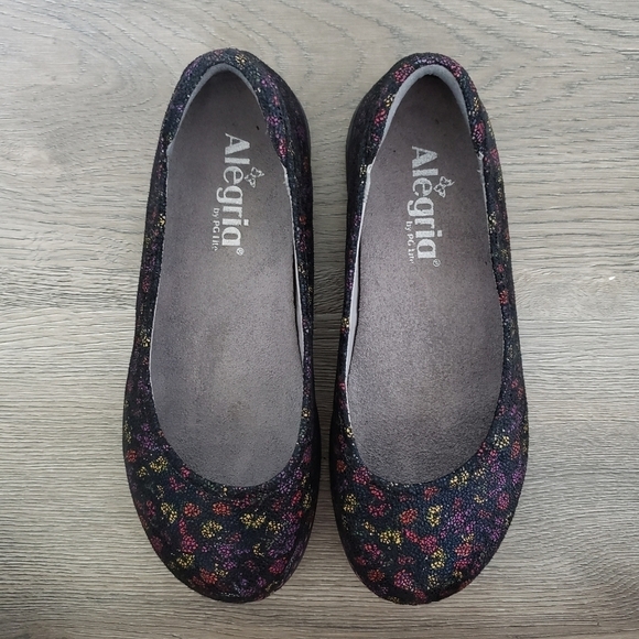 Alegria Women's Petal Floral Ballet Flat Size  6 - Picture 2 of 11